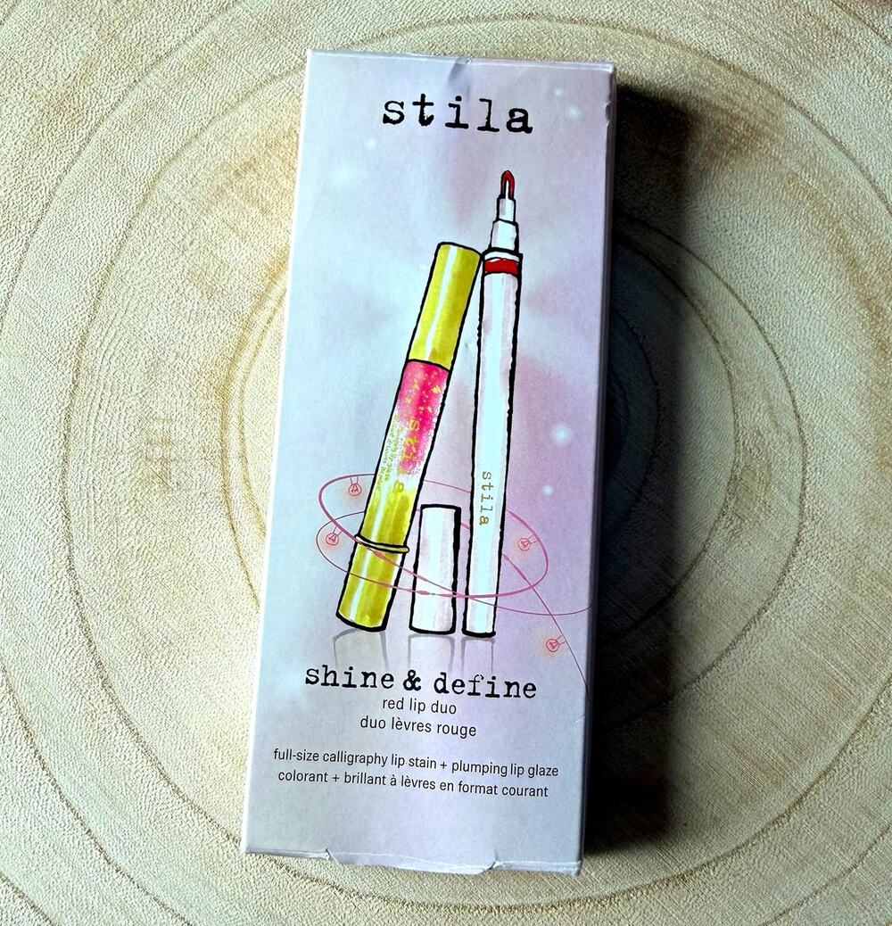 Stila Shine & Define Red Lip Duo: Plumping Glossy Lip Glaze + Stain